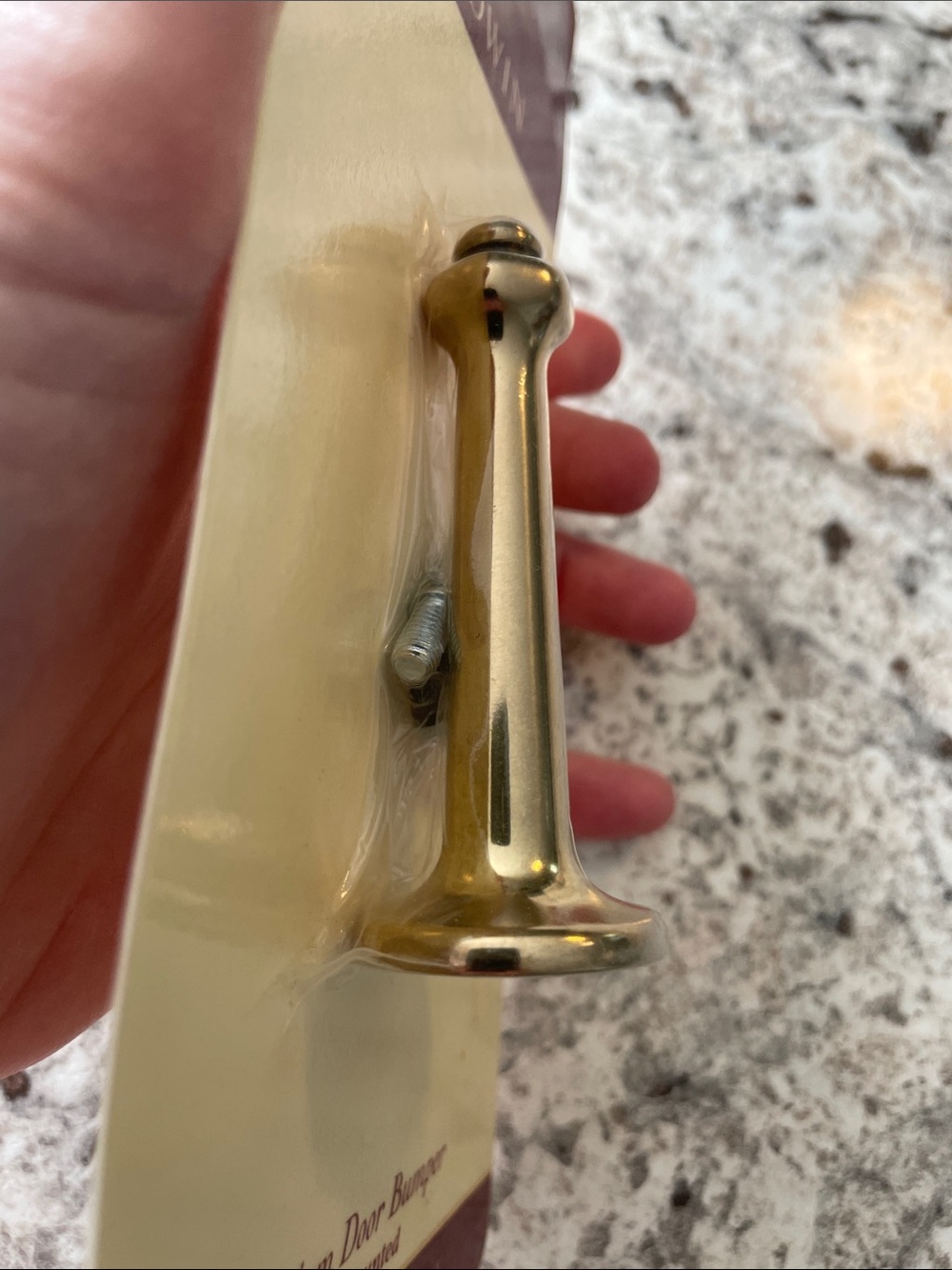 Baldwin Polished Brass Door Bumper - Gold color | never opened! | NIB - Picture 6 of 9